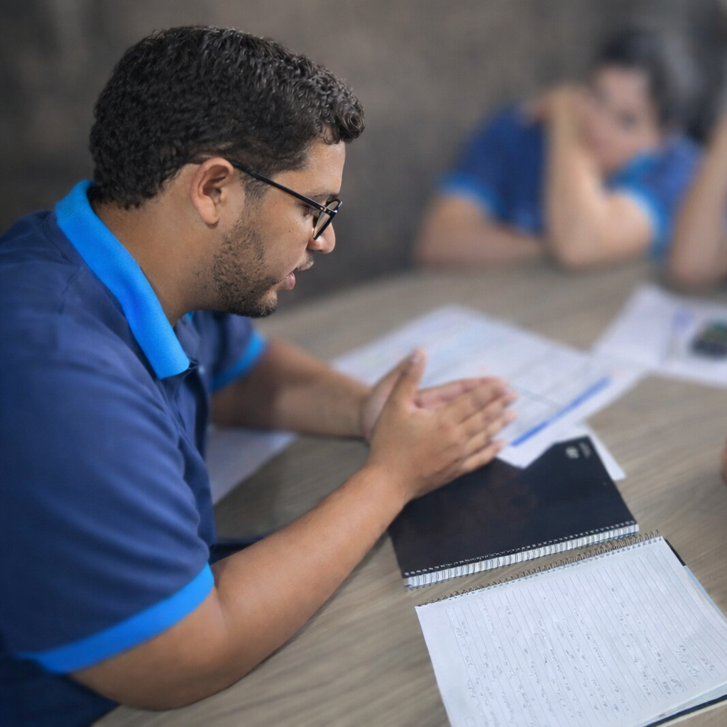 Reunião de consultoria empresarial